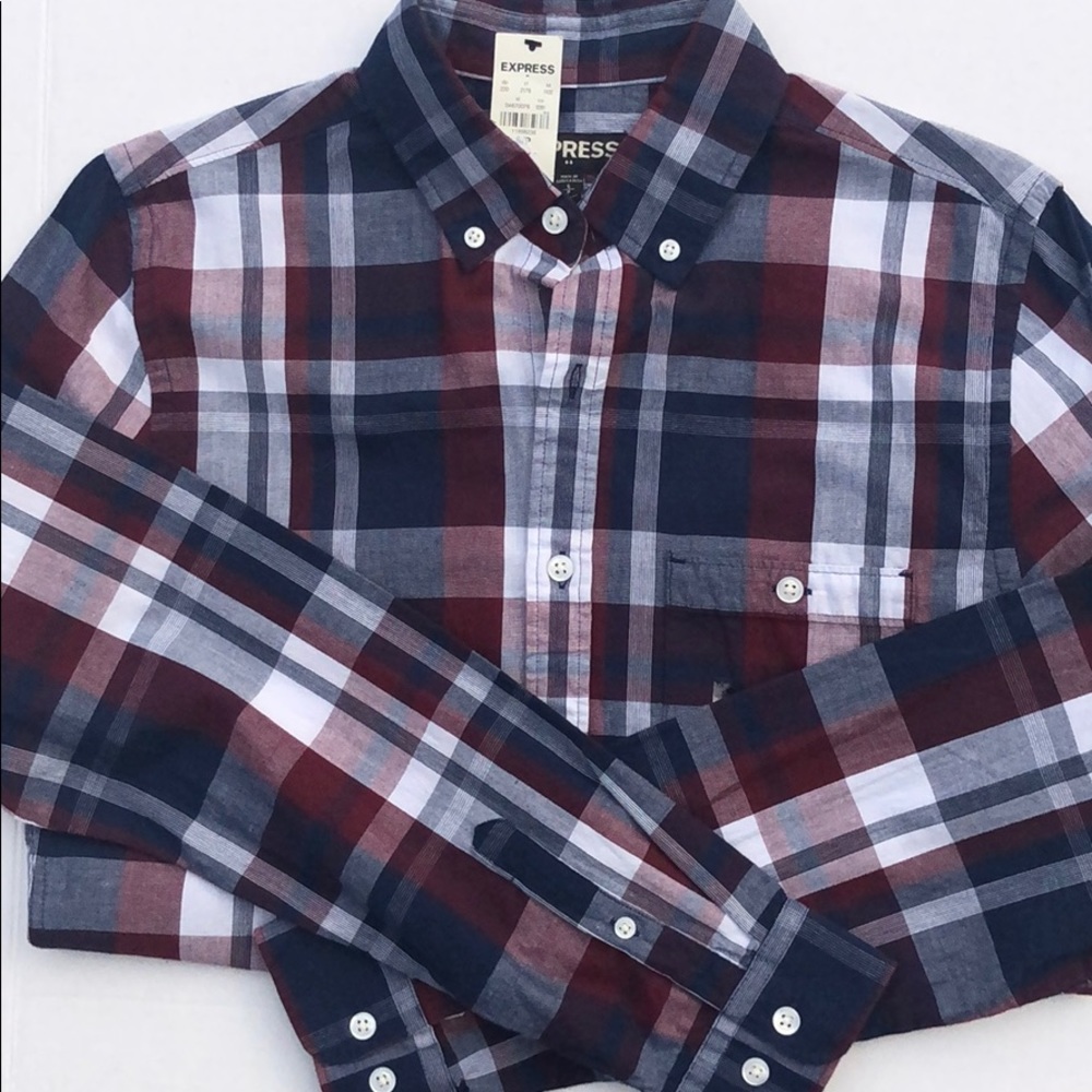 NWT Express Mens Extra Slim Fit Shirt